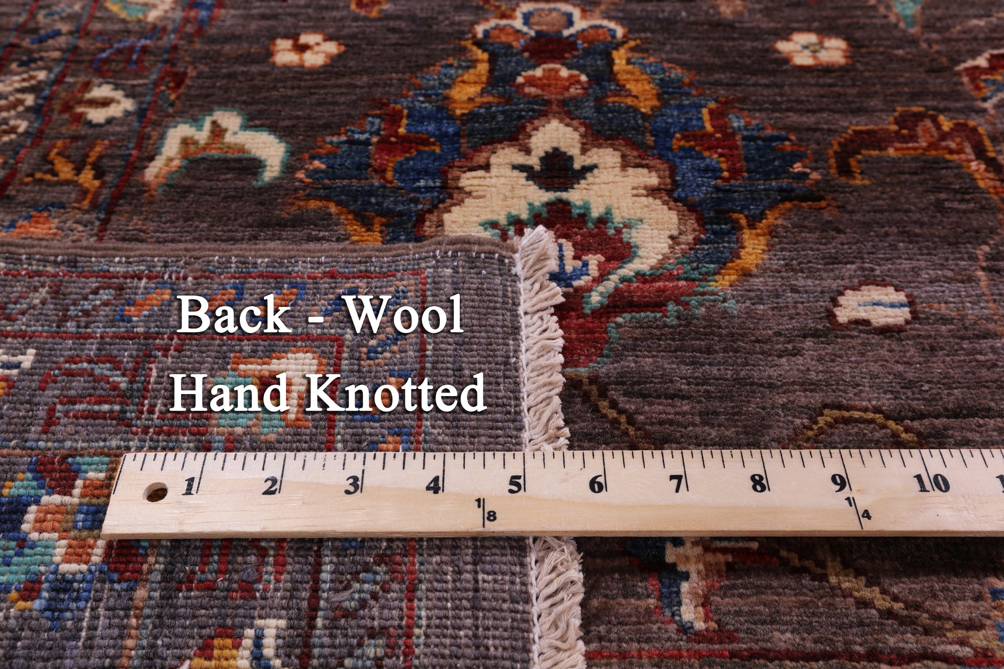Peshawar Handmade Wool Rug - 8' 3" X 9' 7" - Golden Nile