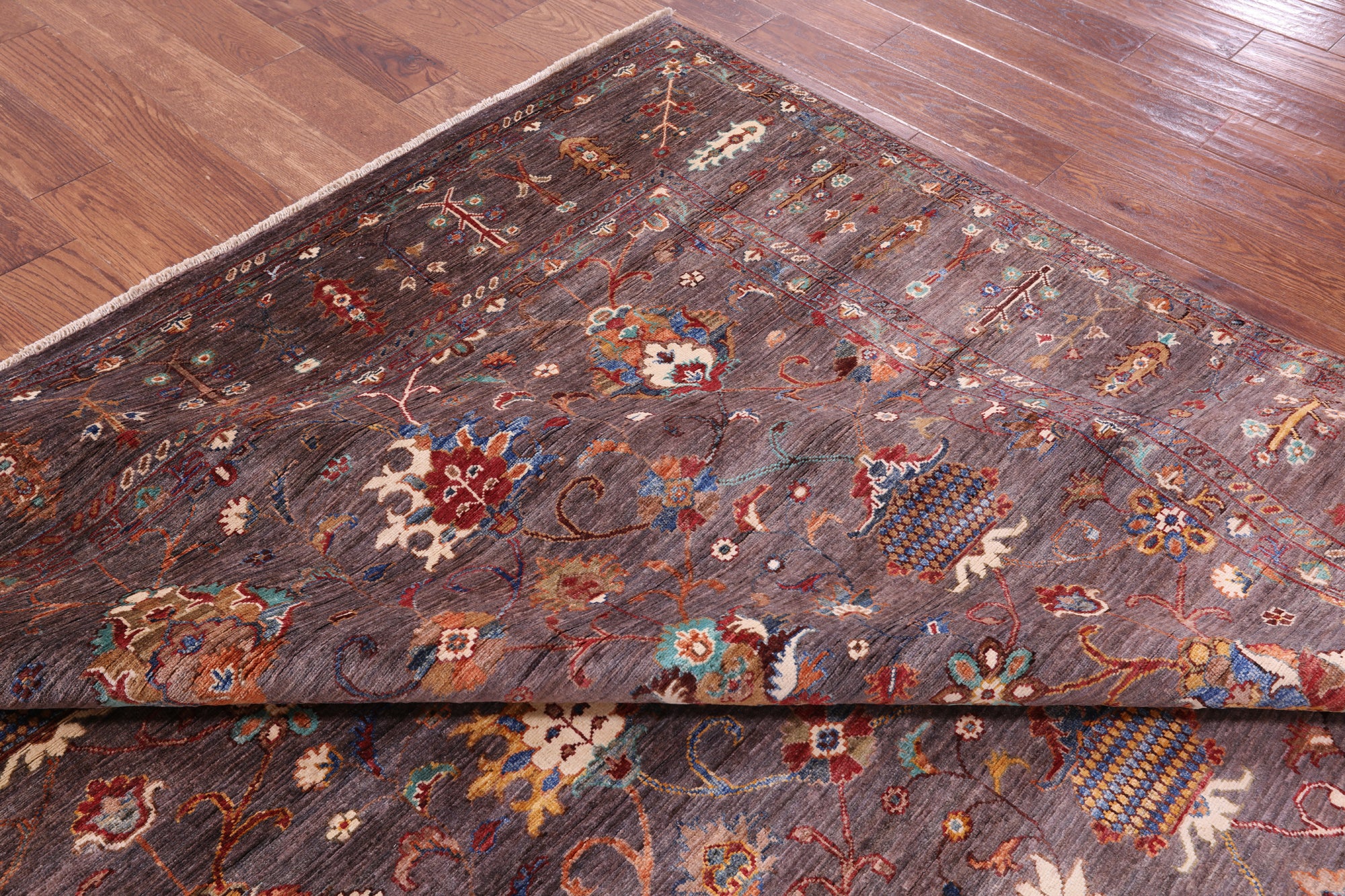 Peshawar Handmade Wool Rug - 8' 3" X 9' 7" - Golden Nile
