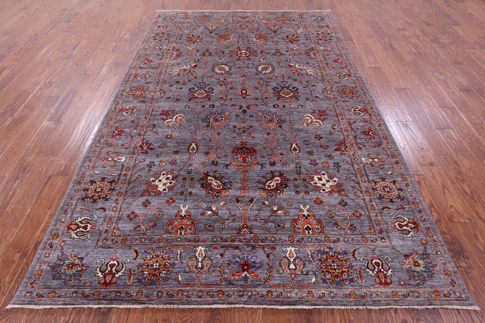 Peshawar Hand Knotted Wool Rug - 6' 9" X 10' 4" - Golden Nile