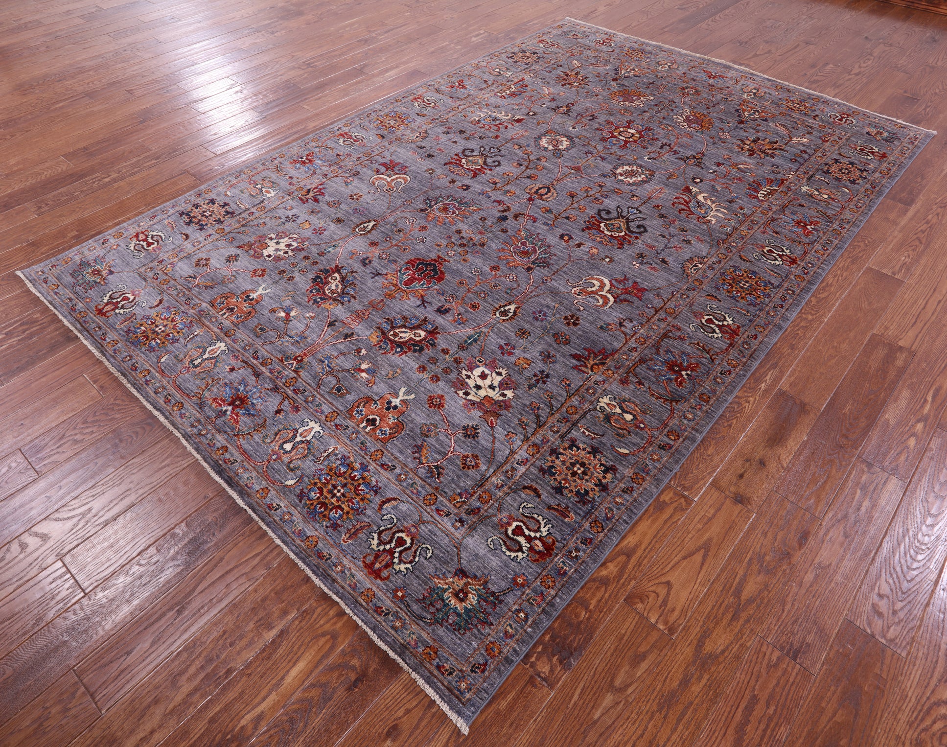 Peshawar Hand Knotted Wool Rug - 6' 9" X 10' 4" - Golden Nile