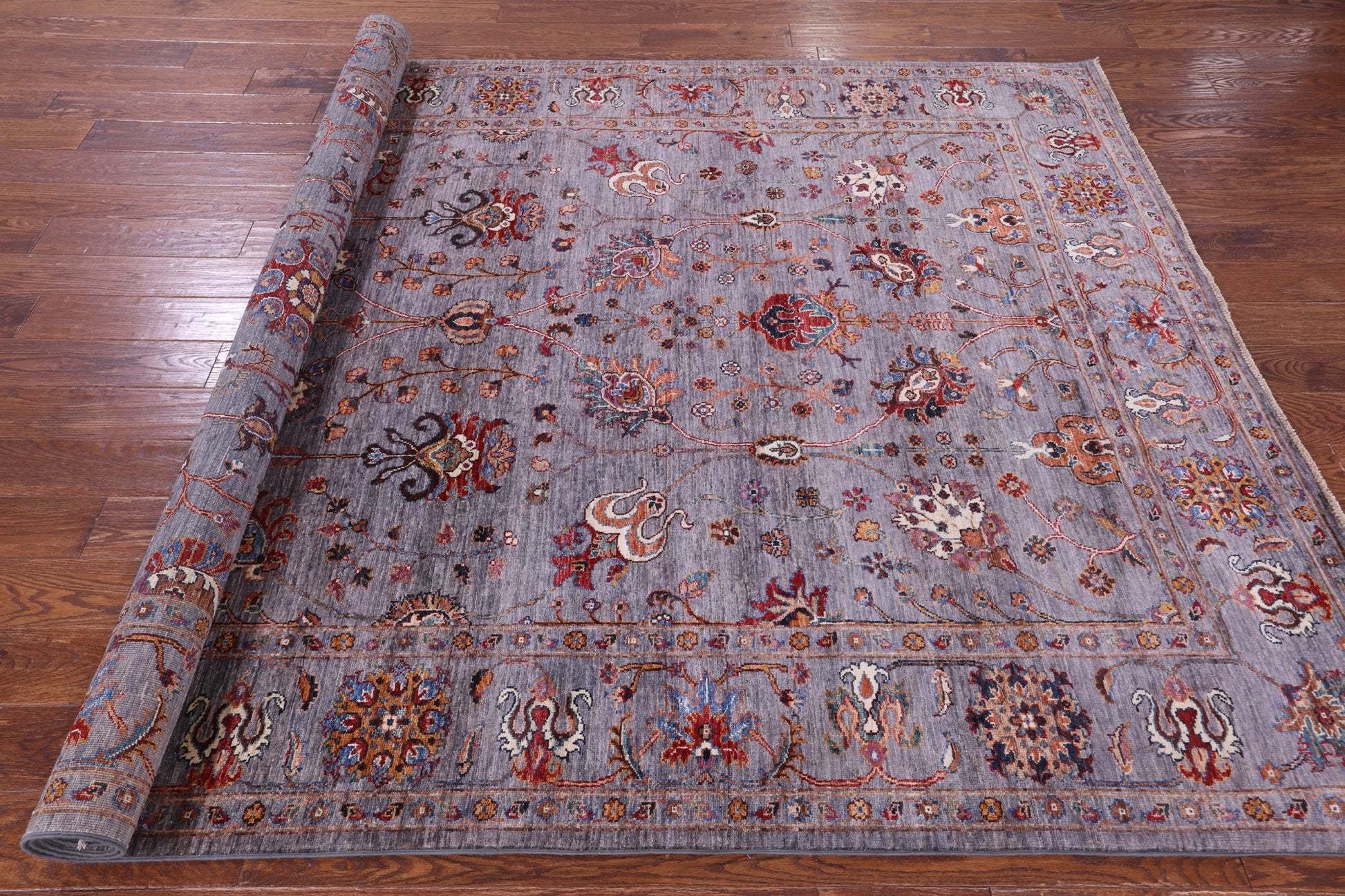 Peshawar Hand Knotted Wool Rug - 6' 9" X 10' 4" - Golden Nile