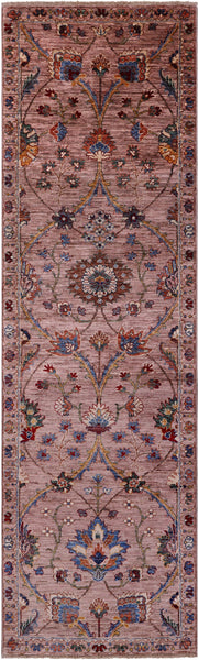 Peshawar Handmade Wool Runner Rug - 2' 8" X 8' 11" - Golden Nile