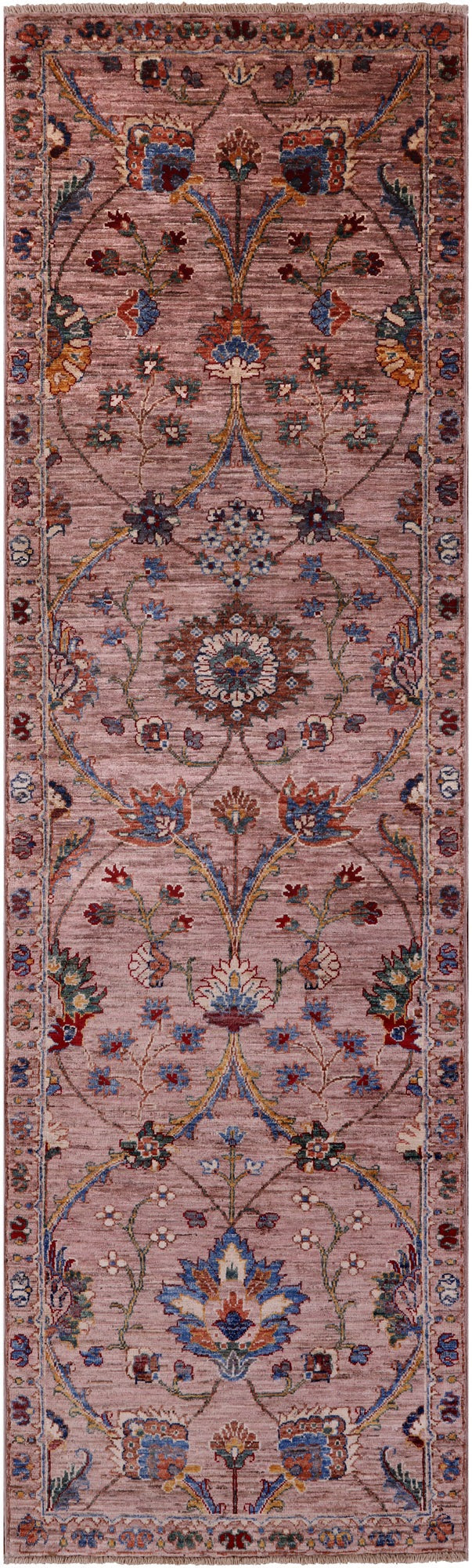 Peshawar Handmade Wool Runner Rug - 2' 8" X 8' 11" - Golden Nile