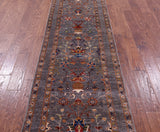 Peshawar Hand Knotted Wool Runner Rug - 2' 8" X 9' 10" - Golden Nile