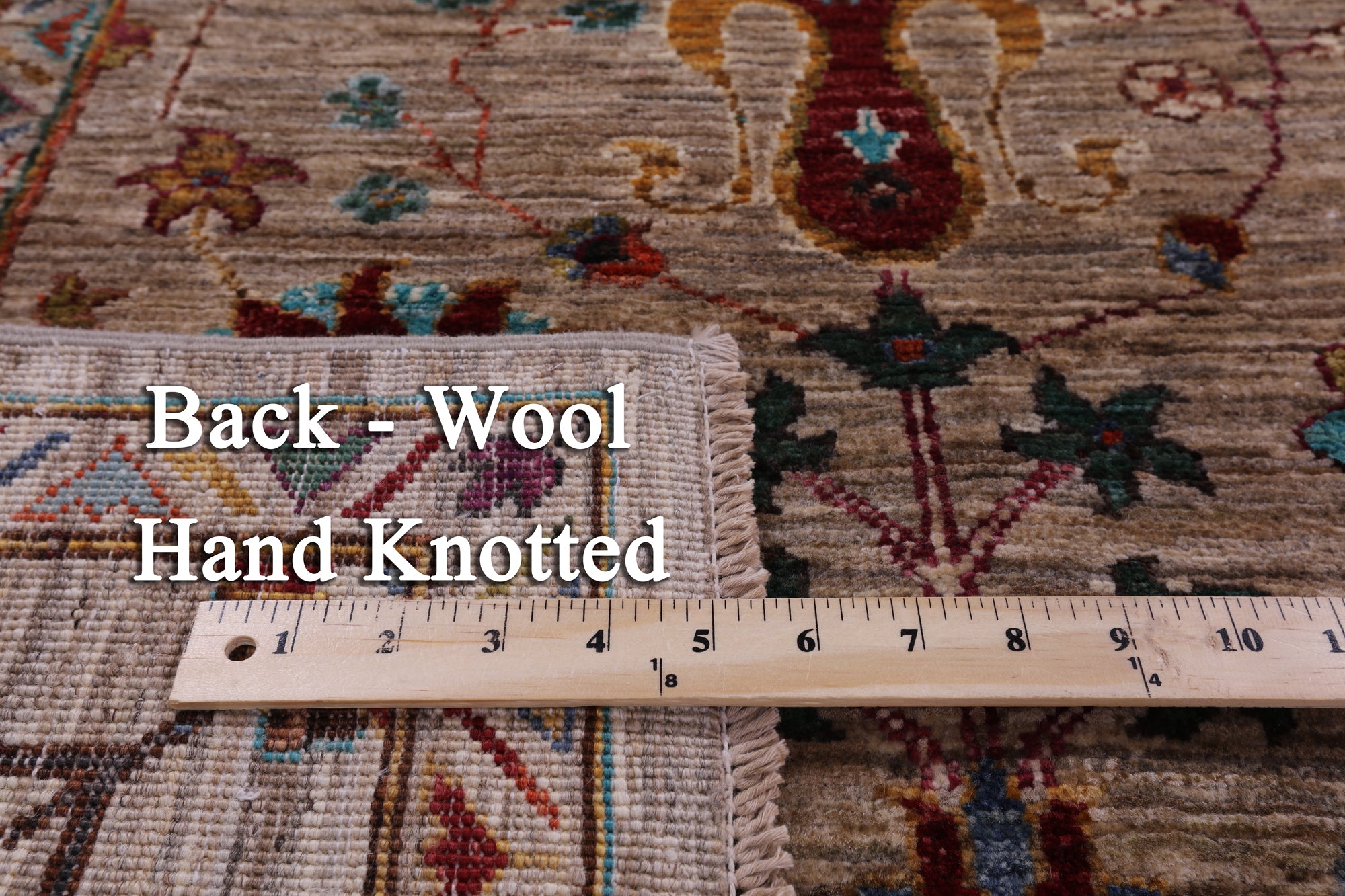 Peshawar Handmade Wool Rug - 5' 8" X 7' 11" - Golden Nile