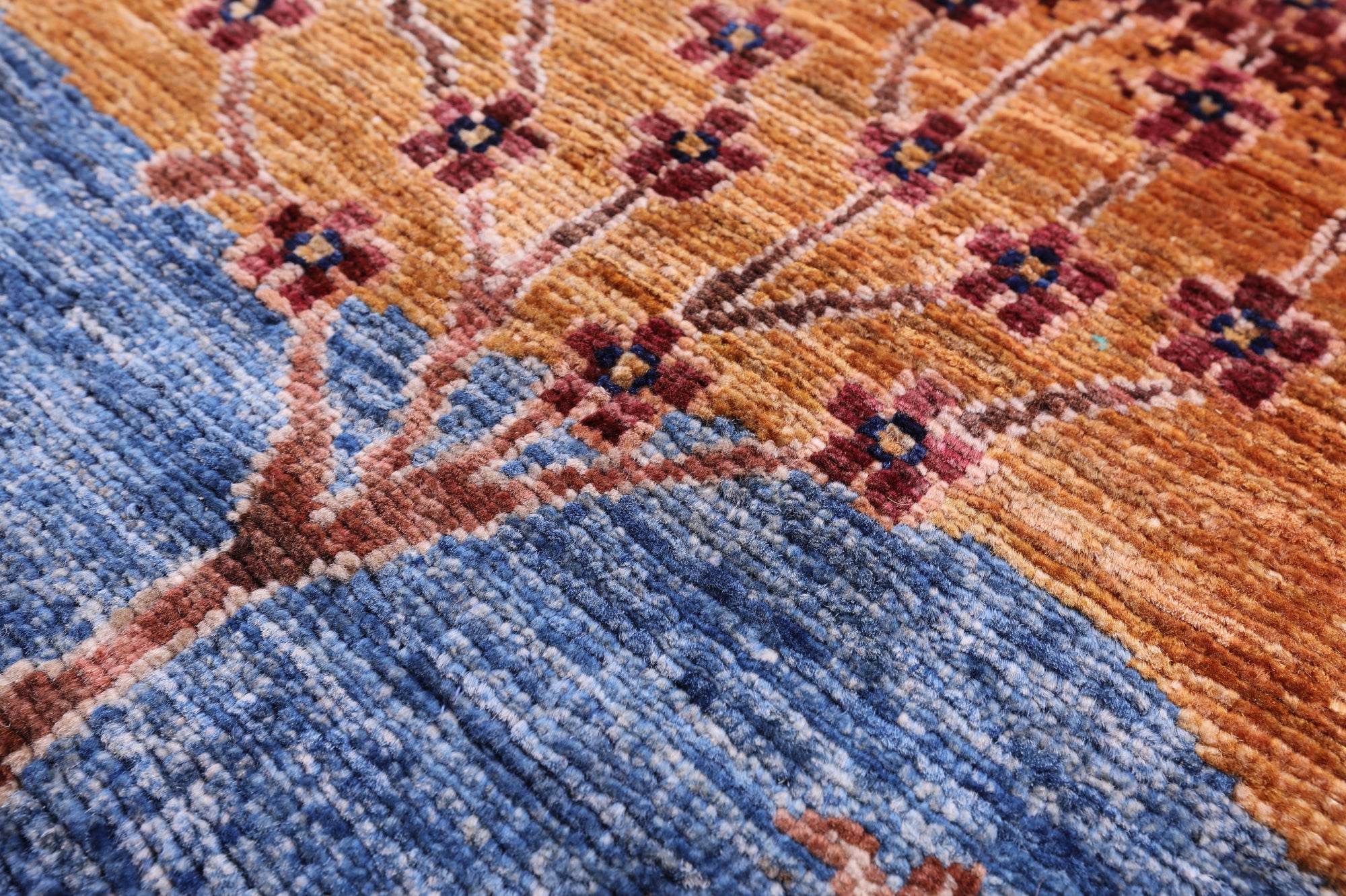 Tribal Persian Gabbeh Hand Knotted Wool Rug - 5' 9" X 8' 1" - Golden Nile