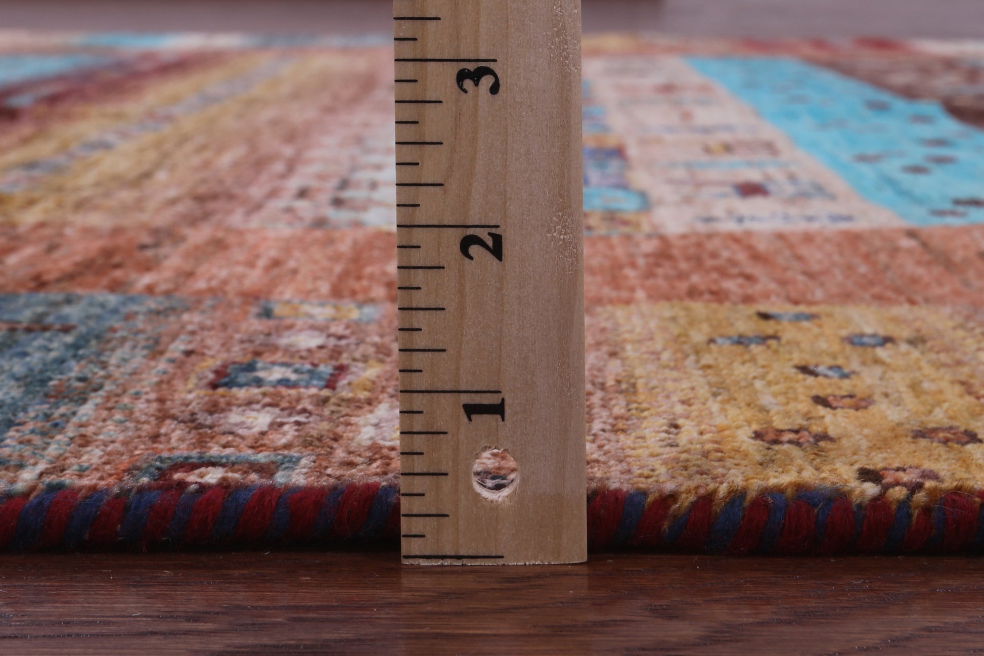 Tribal Persian Gabbeh Hand Knotted Wool Rug - 5' 9" X 7' 11" - Golden Nile