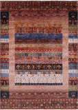 Tribal Persian Gabbeh Handmade Wool Rug - 5' 8" X 7' 11" - Golden Nile