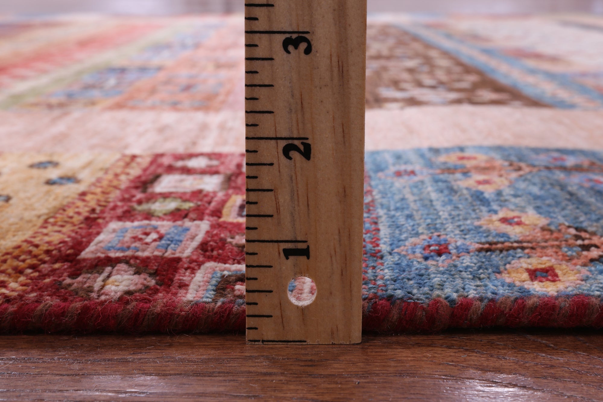 Tribal Persian Gabbeh Handmade Wool Rug - 5' 8" X 7' 11" - Golden Nile
