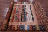 Tribal Persian Gabbeh Handmade Wool Rug - 5' 8" X 7' 11" - Golden Nile