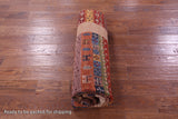 Tribal Persian Gabbeh Handmade Wool Rug - 5' 8" X 7' 11" - Golden Nile