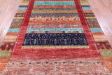 Tribal Persian Gabbeh Hand Knotted Wool Rug - 6' 8" X 10' 2" - Golden Nile
