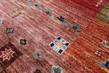 Tribal Persian Gabbeh Hand Knotted Wool Rug - 6' 8" X 10' 2" - Golden Nile