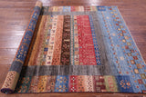 Tribal Persian Gabbeh Hand Knotted Wool Rug - 5' 8" X 8' 0" - Golden Nile