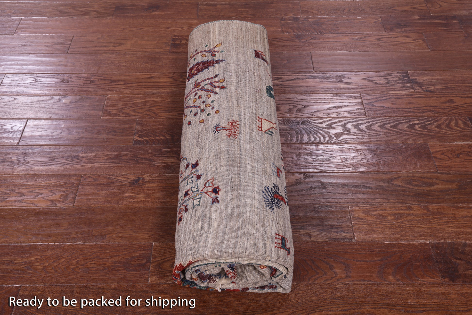 Tribal Persian Gabbeh Hand Knotted Wool Rug - 6' 6" X 9' 7" - Golden Nile