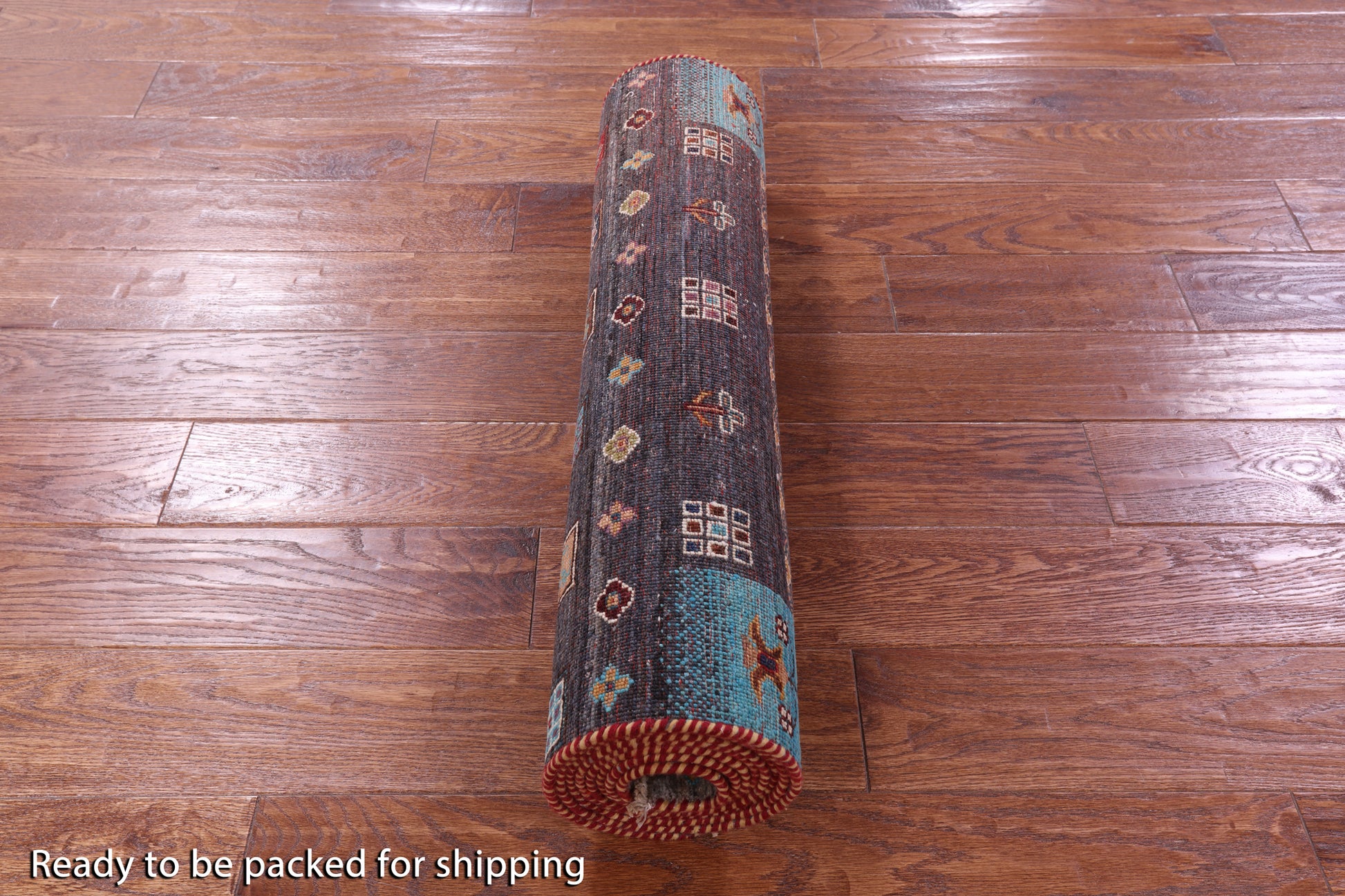 Tribal Persian Gabbeh Hand Knotted Wool Runner Rug - 2' 8" X 9' 8" - Golden Nile