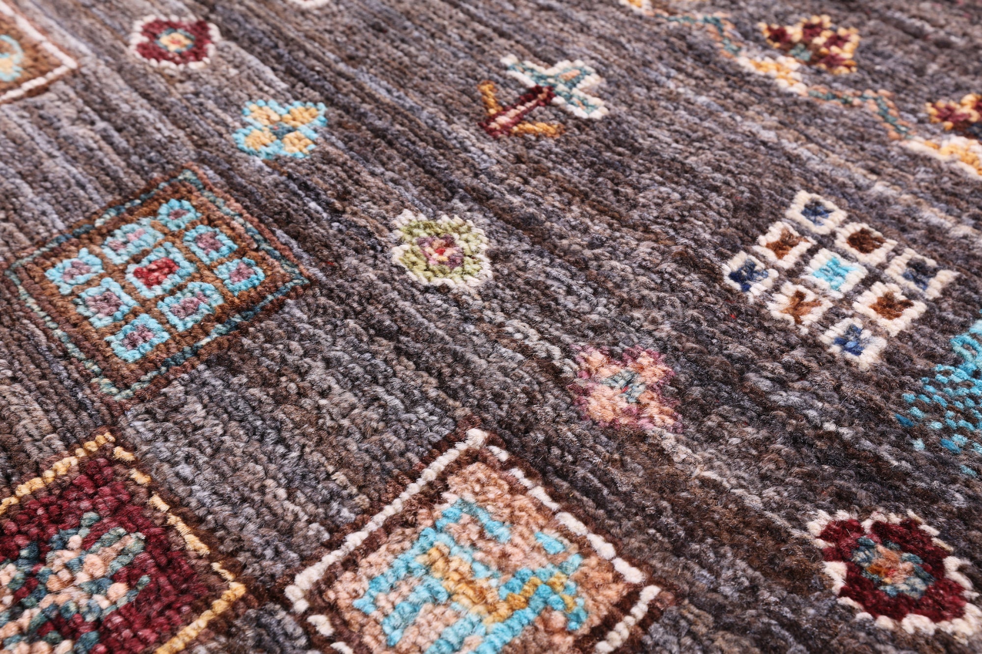 Tribal Persian Gabbeh Hand Knotted Wool Runner Rug - 2' 8" X 9' 9" - Golden Nile