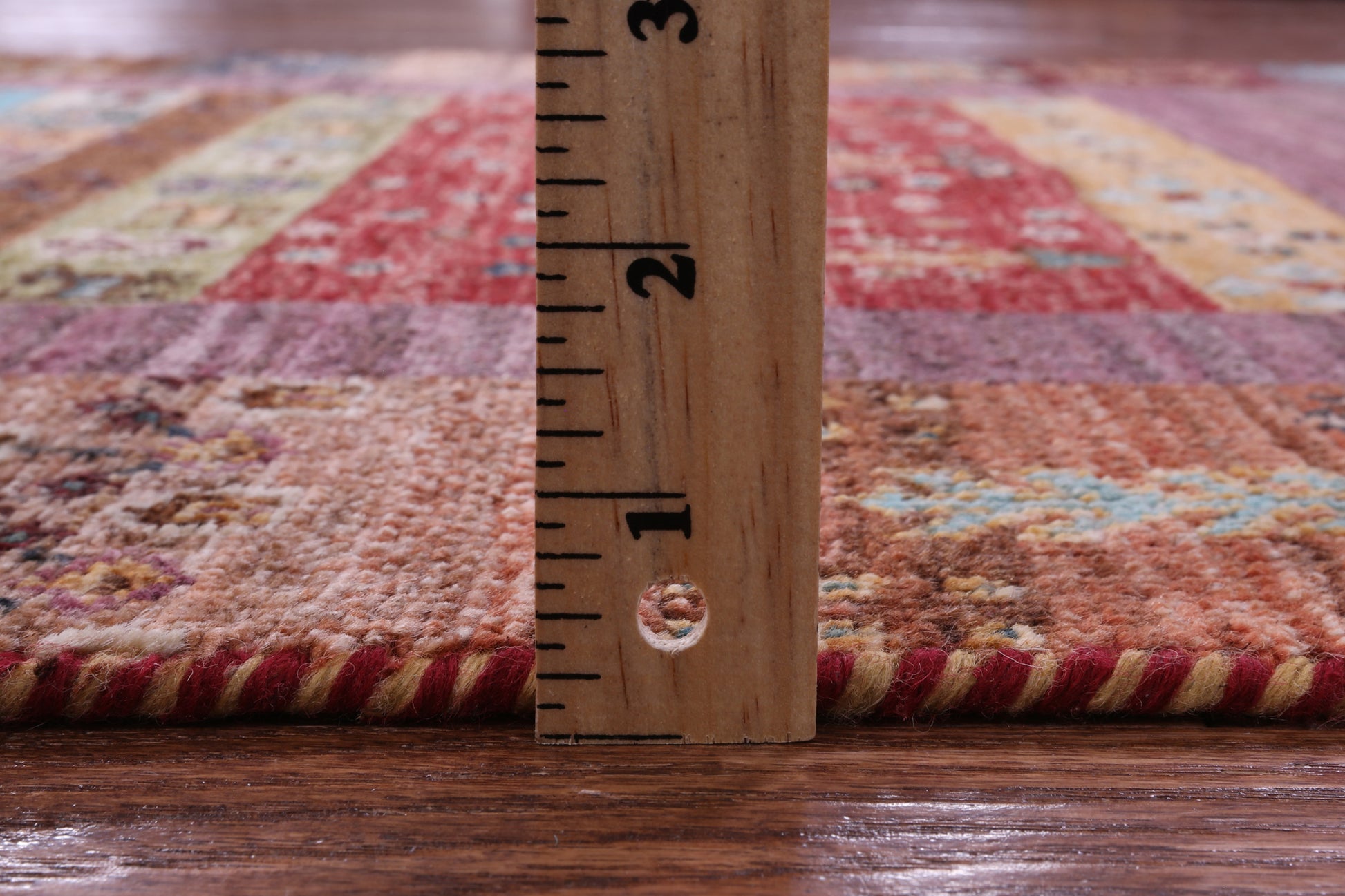 Tribal Persian Gabbeh Hand Knotted Wool Runner Rug - 2' 8" X 9' 9" - Golden Nile