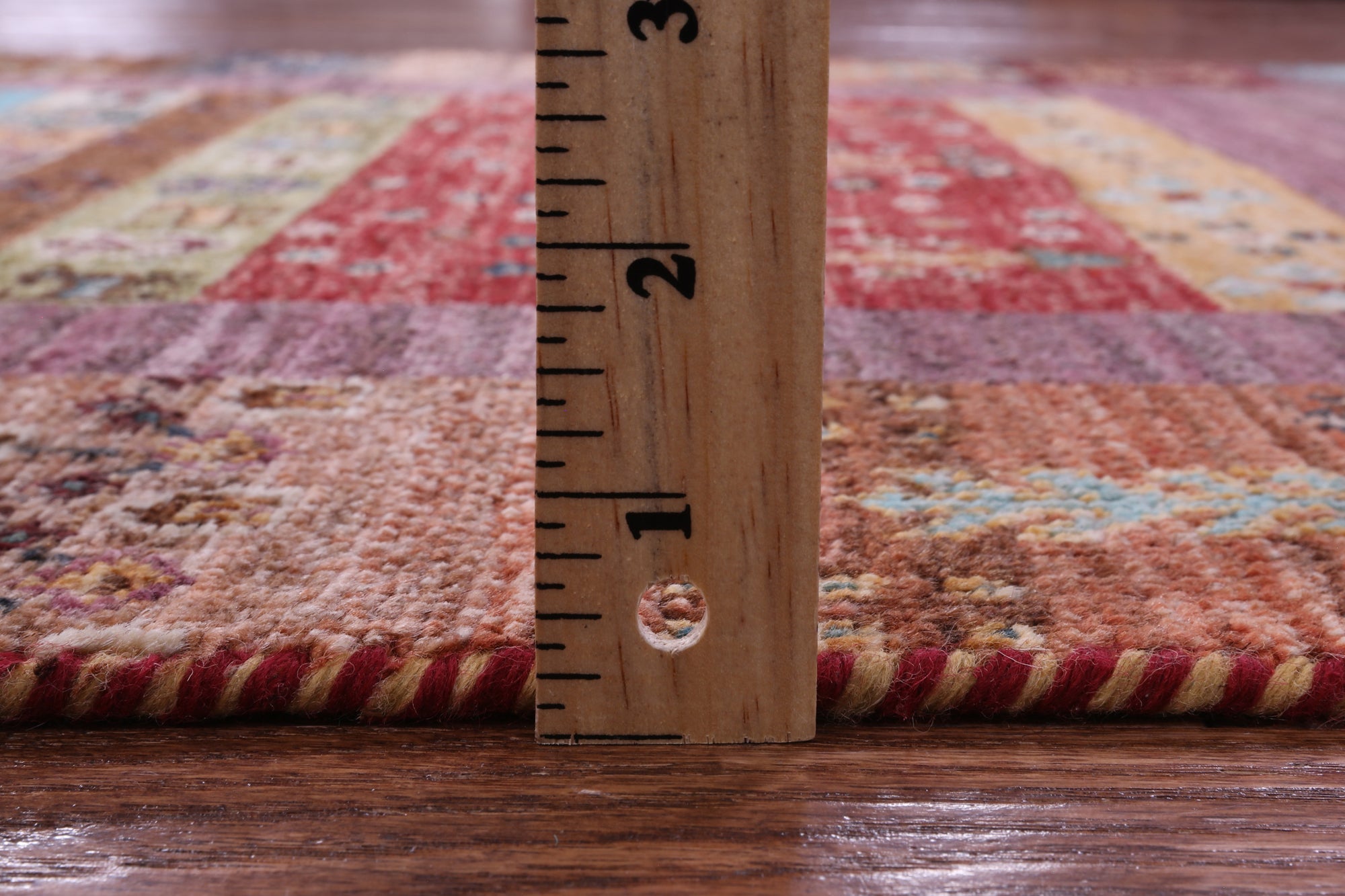 Tribal Persian Gabbeh Hand Knotted Wool Runner Rug - 2' 8" X 9' 9" - Golden Nile