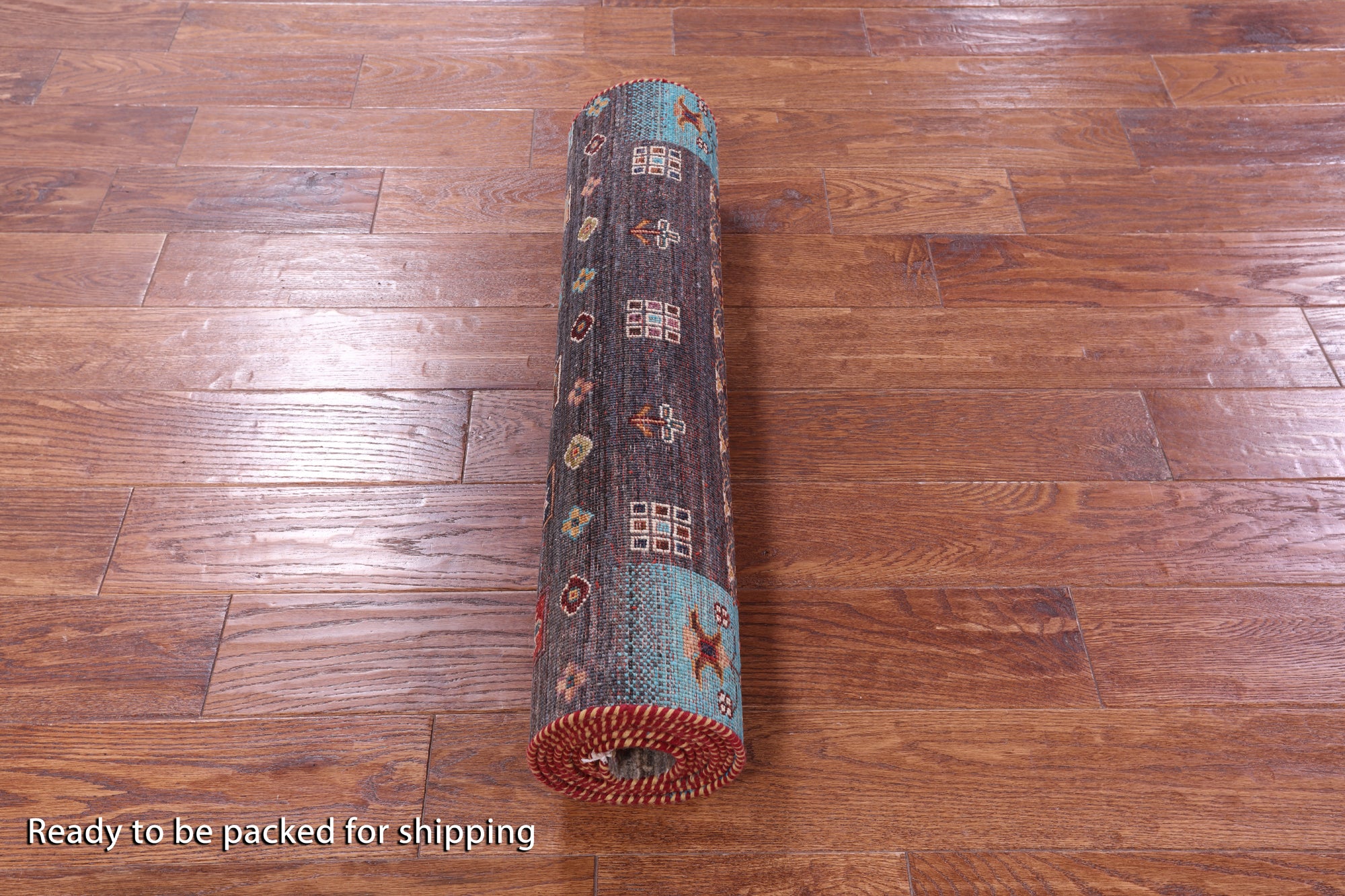Tribal Persian Gabbeh Hand Knotted Wool Runner Rug - 2' 8" X 9' 9" - Golden Nile