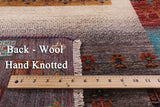 Tribal Persian Gabbeh Hand Knotted Wool Runner Rug - 2' 9" X 9' 9" - Golden Nile