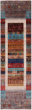 Tribal Persian Gabbeh Hand Knotted Wool Runner Rug - 2' 9" X 9' 9" - Golden Nile