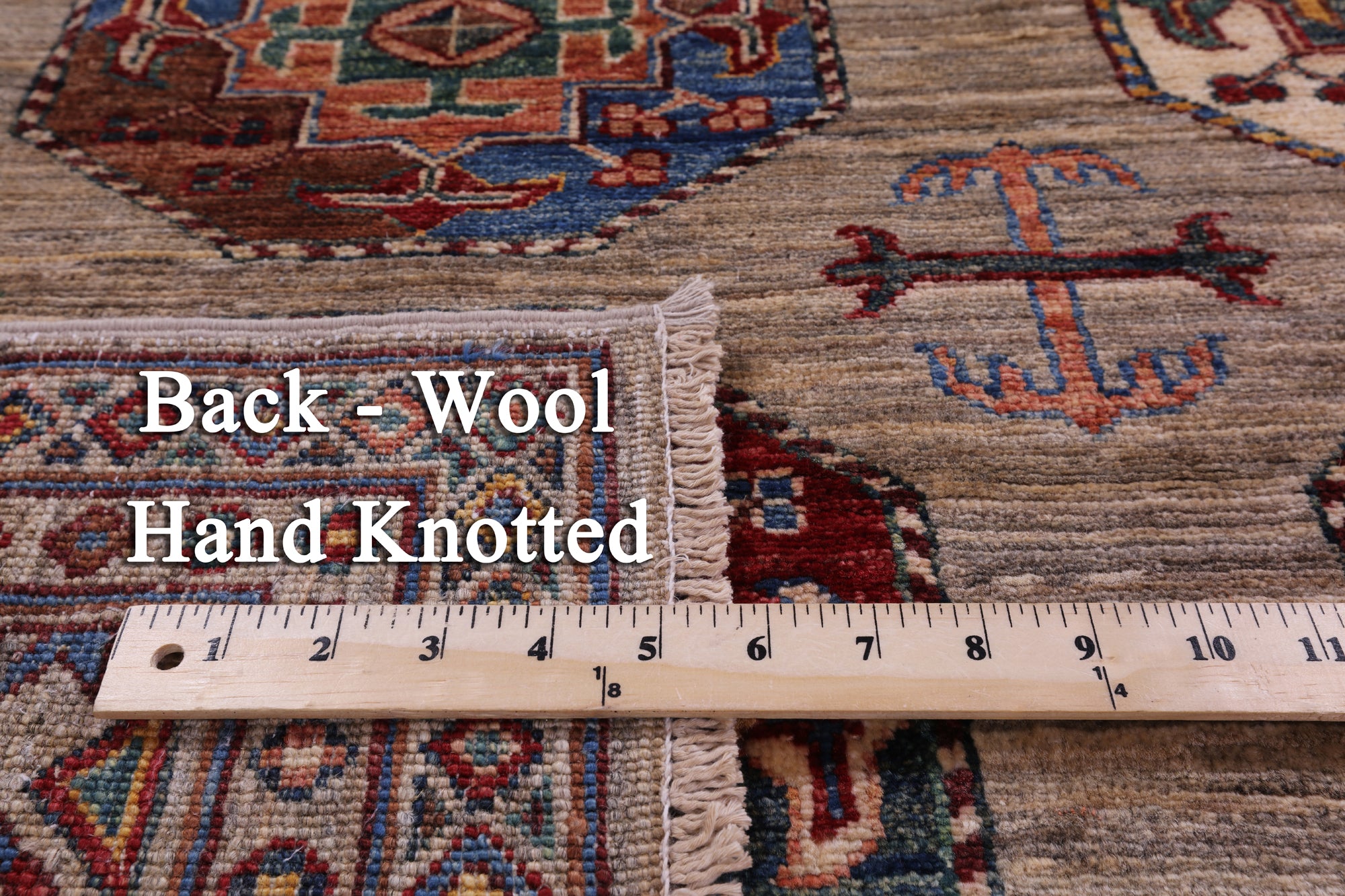 Turkmen Ersari Hand Knotted Wool Rug - 5' 9" X 7' 10" - Golden Nile