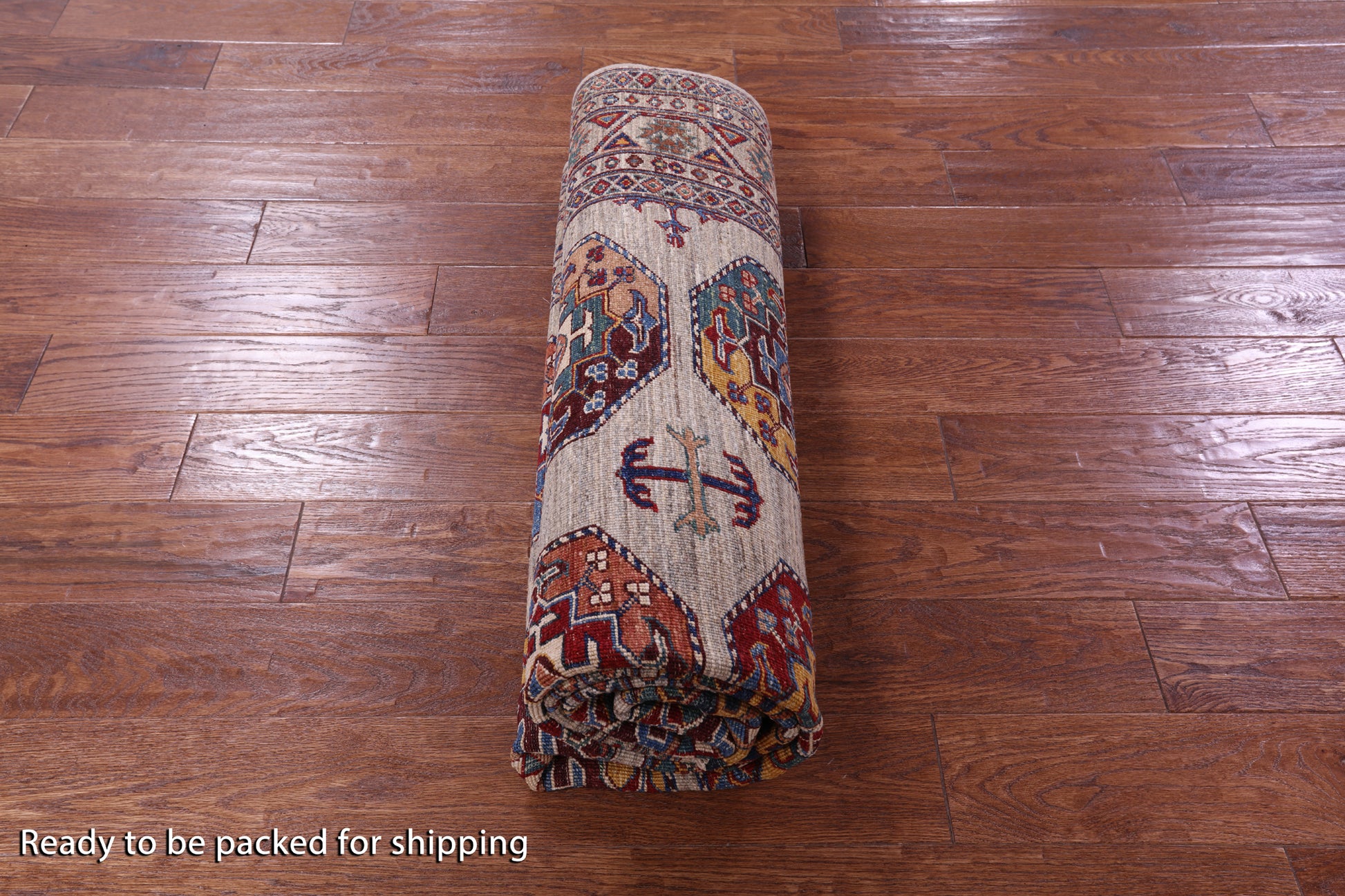 Turkmen Ersari Hand Knotted Wool Rug - 5' 9" X 7' 10" - Golden Nile