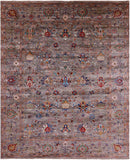Peshawar Handmade Wool Rug - 8' 0" X 9' 9" - Golden Nile
