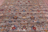 Peshawar Handmade Wool Rug - 8' 0" X 9' 9" - Golden Nile