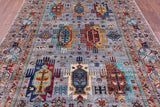 Persian Fine Serapi Handmade Wool Rug - 6' 9" X 9' 7" - Golden Nile