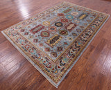 Turkmen Ersari Hand Knotted Wool Rug - 6' 10" X 10' 0" - Golden Nile