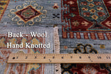 Turkmen Ersari Hand Knotted Wool Rug - 6' 10" X 10' 0" - Golden Nile