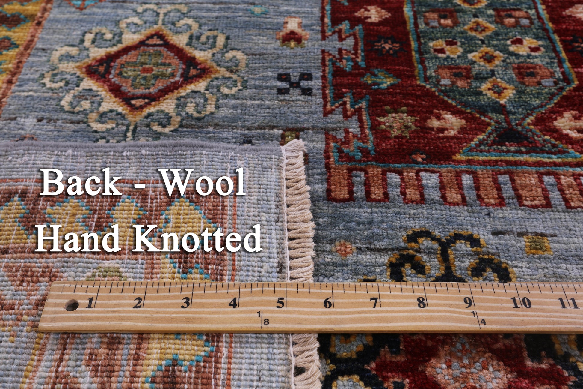 Turkmen Ersari Hand Knotted Wool Rug - 6' 10" X 10' 0" - Golden Nile