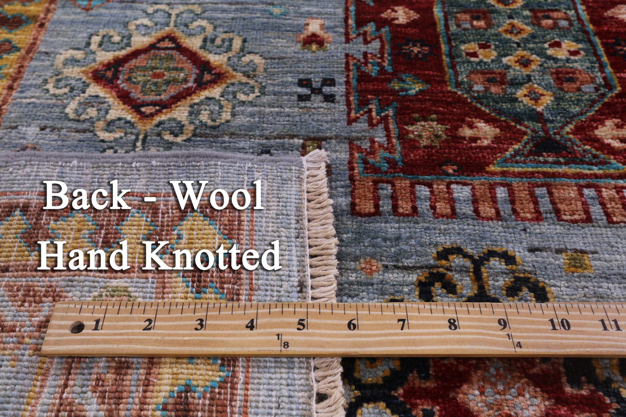 Turkmen Ersari Hand Knotted Wool Rug - 6' 10" X 10' 0" - Golden Nile