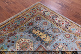 Turkmen Ersari Hand Knotted Wool Rug - 6' 10" X 10' 0" - Golden Nile