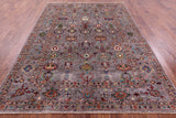 Peshawar Hand Knotted Wool Rug - 6' 9" X 9' 9" - Golden Nile