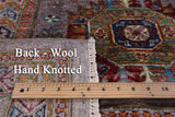 Turkmen Ersari Hand Knotted Wool Rug - 6' 7" X 9' 6" - Golden Nile