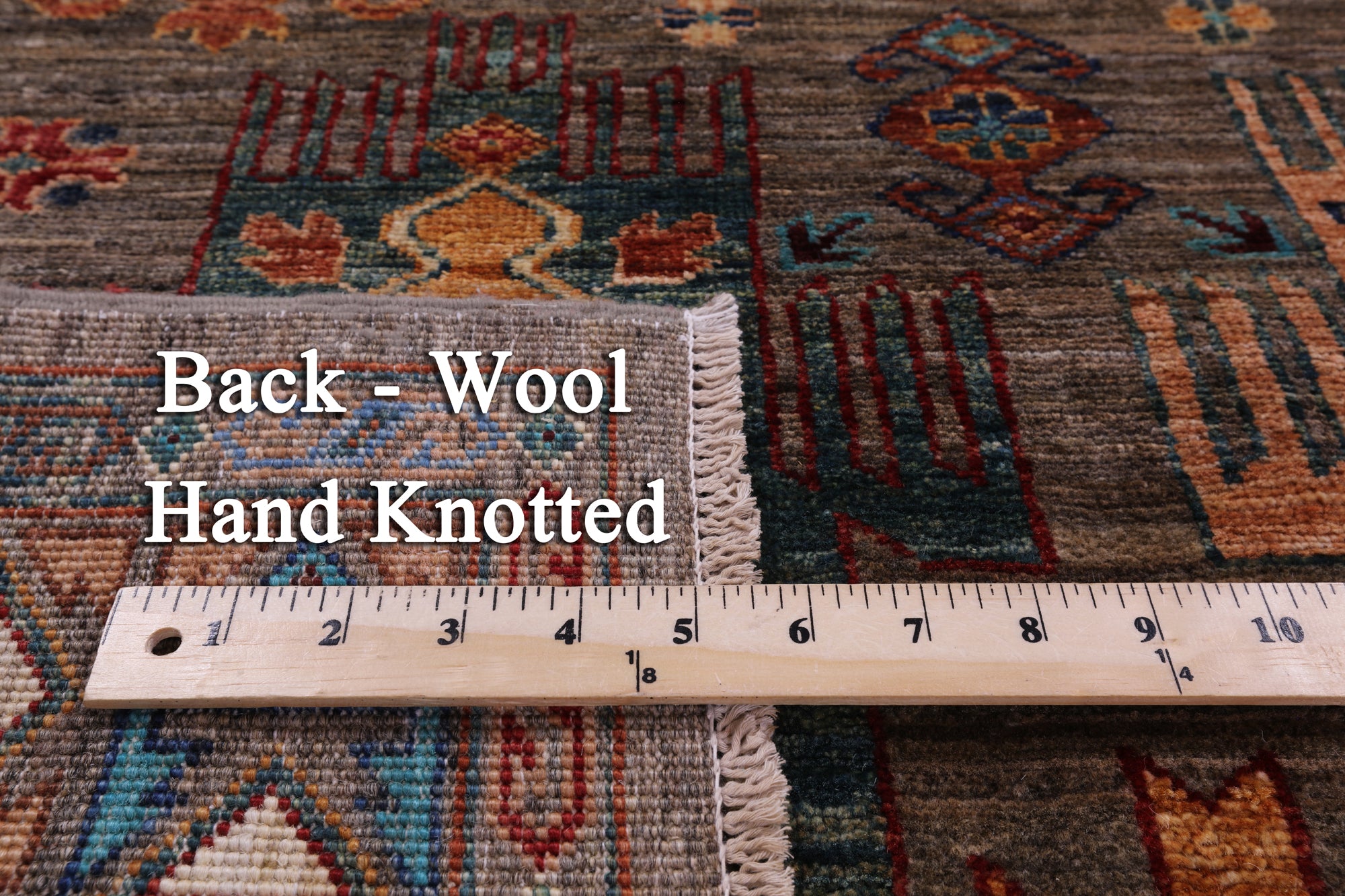 Persian Fine Serapi Hand Knotted Wool Rug - 5' 2" X 6' 4" - Golden Nile