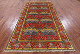 Grey William Morris Handmade Wool Area Rug - 5' 10" X 11' 6" - Golden Nile