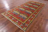 Grey William Morris Handmade Wool Area Rug - 5' 10" X 11' 6" - Golden Nile