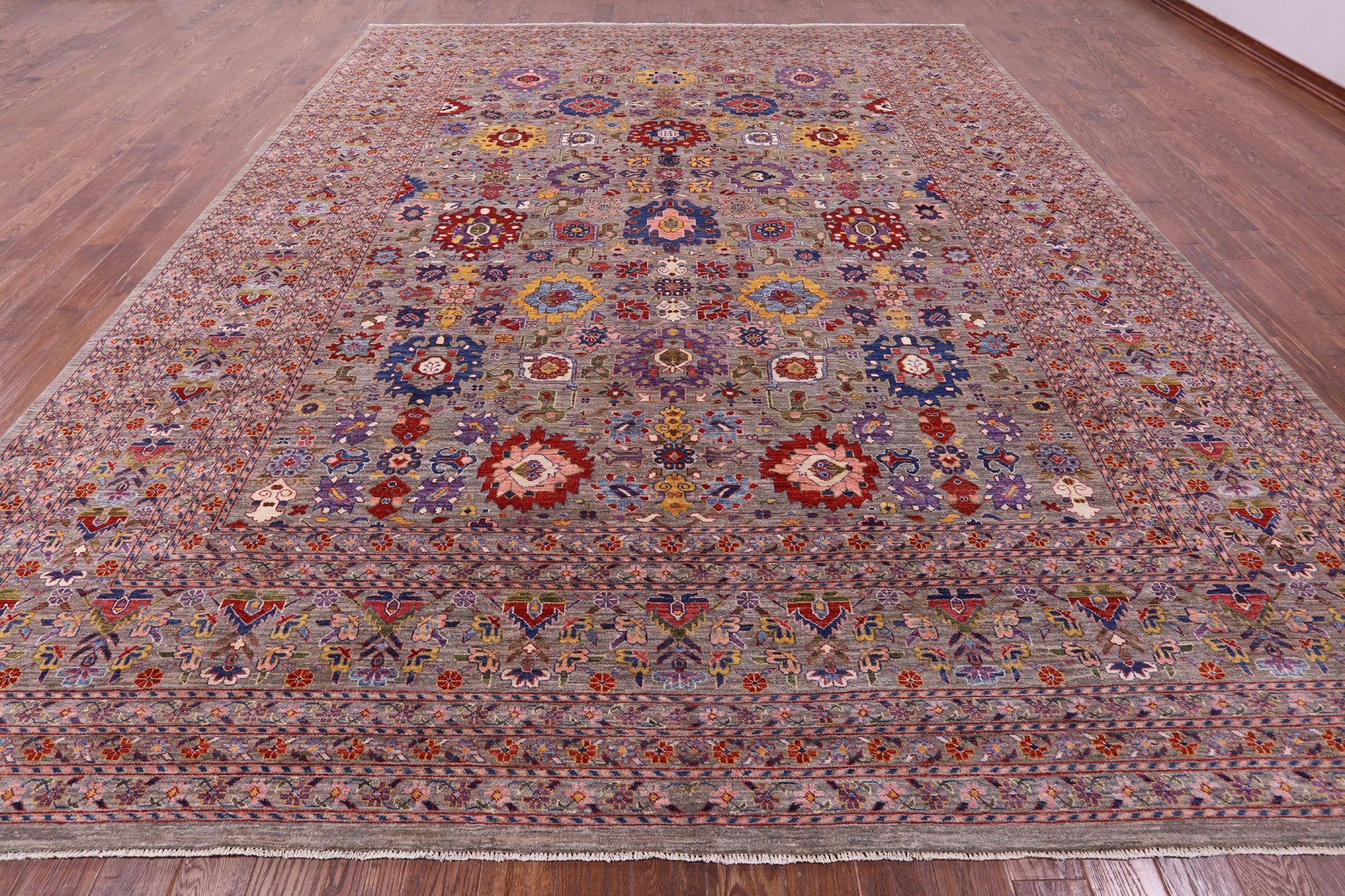 Persian Fine Serapi Hand Knotted Wool Rug - 11' 10" X 14' 7" - Golden Nile