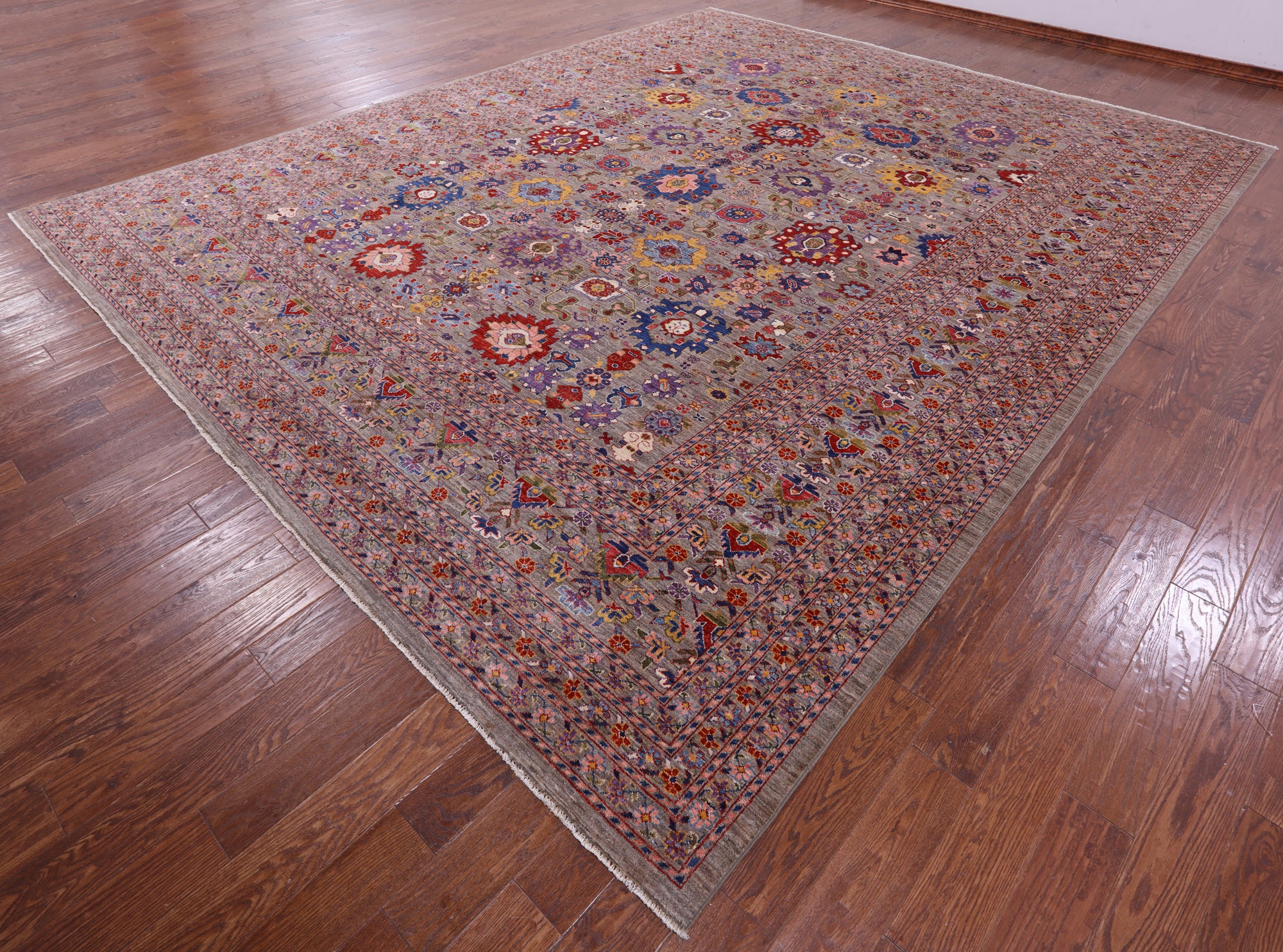 Persian Fine Serapi Hand Knotted Wool Rug - 11' 10" X 14' 7" - Golden Nile