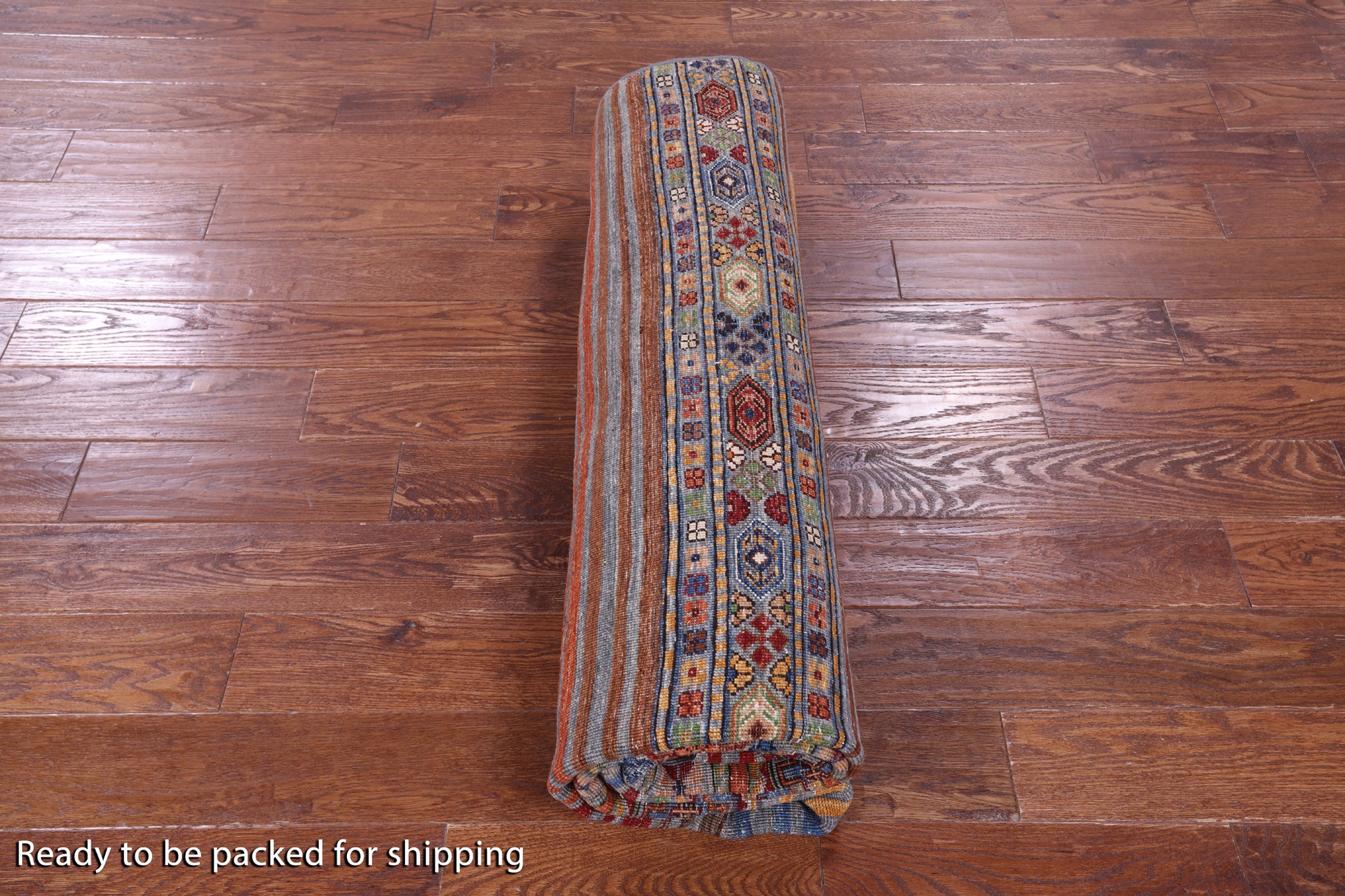 Khorjin Persian Gabbeh Hand Knotted Wool Rug - 6' 8" X 10' 3" - Golden Nile