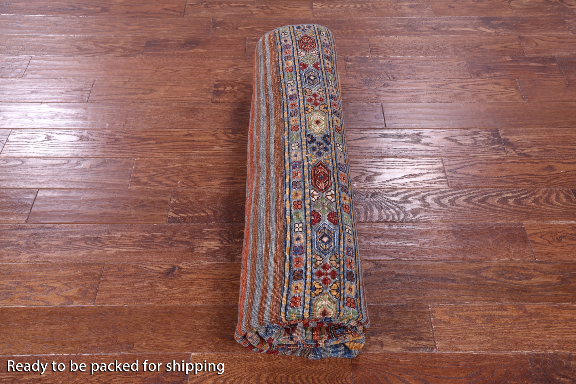 Khorjin Persian Gabbeh Hand Knotted Wool Rug - 6' 8" X 10' 3" - Golden Nile