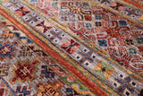 Khorjin Persian Gabbeh Hand Knotted Wool Rug - 6' 8" X 10' 3" - Golden Nile
