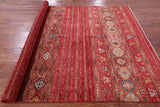 Persian Tribal Gabbeh Hand Knotted Wool Rug - 6' 9" X 9' 11" - Golden Nile