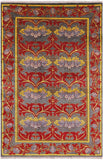 Grey William Morris Hand Knotted Wool Area Rug - 5' 10" X 8' 9" - Golden Nile