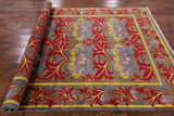 Grey William Morris Hand Knotted Wool Area Rug - 5' 10" X 8' 9" - Golden Nile
