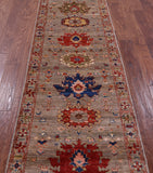 Persian Fine Serapi Hand Knotted Wool Runner Rug - 2' 8" X 9' 6" - Golden Nile